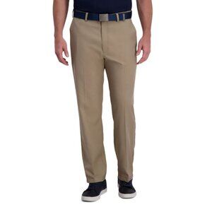 Men's Haggar® Cool Right® Performance Flex Classic-Fit Pants Color: Khaki